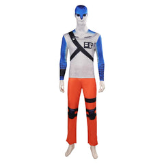 Game Suicide Team: Defeat the Justice League 2024 Shark King Prison Uniform Set Outfits Cosplay Costume Halloween Carnival Suit