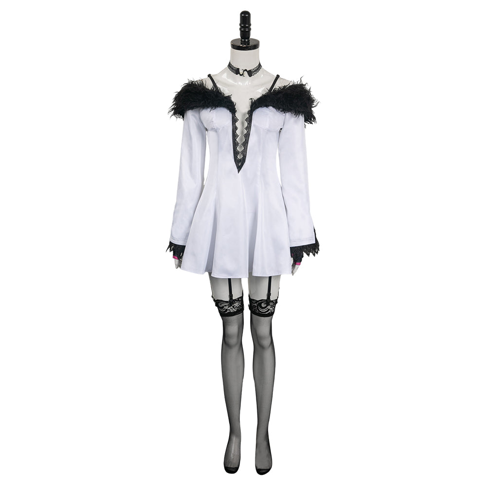 Game Tekken 8 Lili White Sexy Outfits Cosplay Costume Halloween Carnival Suit