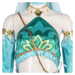 Game The Legend of Zelda 2023 Link Blue Desert Set Outfits Cosplay Costume Halloween Carnival Suit