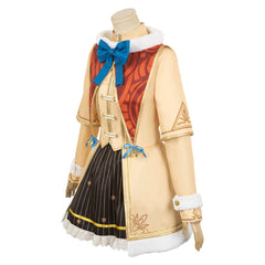 Game The Legend of Zelda：Tears of the Kingdom (2023) Zelda Yellow Christmas Dress Outfits ​Cosplay Costume Suit