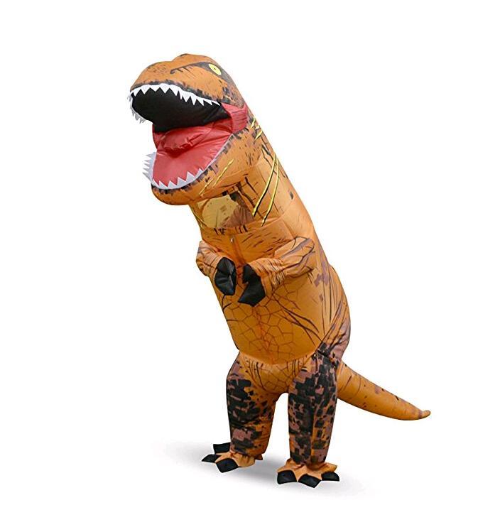 Yellow Inflatable Dinosaur Jumpsuit Outfits Cosplay Costume Halloween Carnval Suit