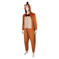 Horror Movie Five Nights At Freddy's Freddy Brown Jumpsuit Outfits Cosplay Costume Halloween Carnival Suit