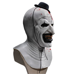 Horror Movie Terrifier Clown Latex Mask Cosplay Accessories Halloween carnival Props
