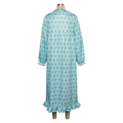 Horror Movie The Exorcist: Believer (2023) Exorcist Blue Dress Sleepwear Outfits Cosplay Costume Suit