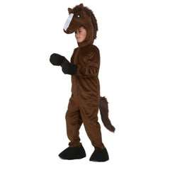 Kids Children Animals Brown Horse Jumpsuit Outfits Funny Party Cosplay Costume Halloween Carnival Suit