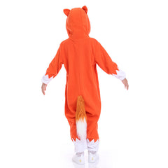 Kids Children Animals Fox Jumpsuit Outfits Cosplay Costume Funny Party Halloween Carnival Suit