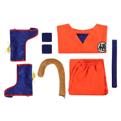 Kids Children Anime Dragon Ball Son Goku Outfits Cosplay Costume Halloween Carnival Suit