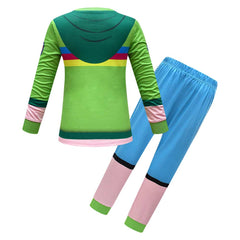 Kids Children Anime The Creature Cases Season 1 Sam Snow Green Sleepwear Outfits Cosplay Costume Halloween Carnival Suit