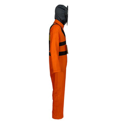 Kids Children Game Lethal Company Orange protective Jumpsuit Outfits Cosplay Costume Halloween Carnival Suit