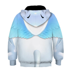 Kids Children Game Palworld Quivern White Hoodie Outfits Cosplay Costume Halloween Carnival Suit