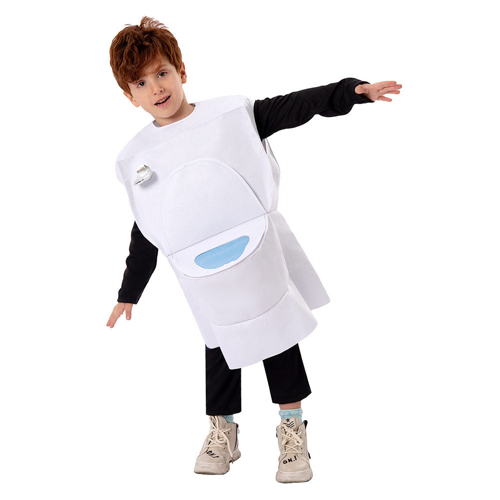 Kids Children Horror Game Skibidi Toilet Toilet Man White Set Outfits –  Coshduk