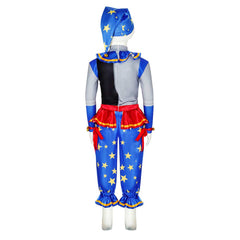 Kids Children Horror Movie Five Nights at Freddy‘s 2023 Moondrop Blue Set Outfits Cosplay Costume Halloween Carnival Suit