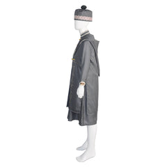 Kids Children Movie Harry Potter Dumbledore Gray Set Outfits Cosplay Costume Halloween Carnival Suit