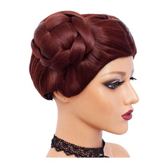 Kids Children Movie Leia Organa Solo Princess ​Red Wigs Cosplay Accessories Halloween Carnival Props