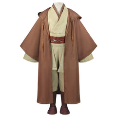 Kids Children Star Wars Jedi Brown Set Outfits Cosplay Costume Halloween Carnival Suit