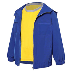 Kids Children TV Percy Jackson And The Olympians (2023) Grover Blue Coat Set Outfits ​Cosplay Costume Halloween Carnival Suit