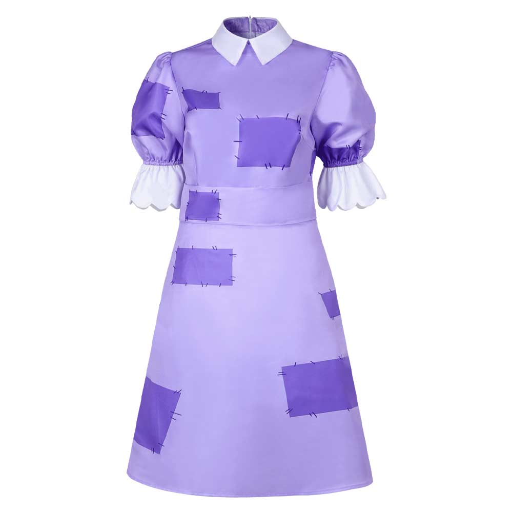 Kids Children TV The Amazing Digital Circus 2023 Ragatha Purple Dress Outfits Cosplay Costume Halloween Carnival Suit