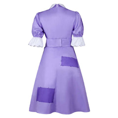 Kids Children TV The Amazing Digital Circus 2023 Ragatha Purple Dress Outfits Cosplay Costume Halloween Carnival Suit
