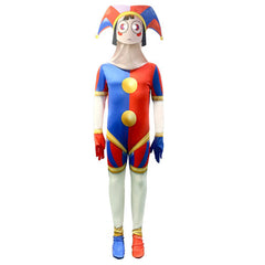 Kids Children TV The Amazing Digital Circus (2023) Pomni Cosplay Costume Outfits Halloween Carnival Suit