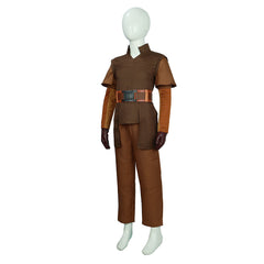 Kids Children TV The Mando Ragnar Brown Jumpsuit Cosplay Costume Outfits Halloween Carnival Suit