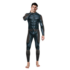 Movie Aquaman Arthur Curry Black Jumpsuit Outfits Cosplay Costume Halloween Carnival Suit