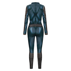 Movie Aquaman Arthur Curry Blue Jumpsuit Outfits Cosplay Costume Halloween Carnival Suit