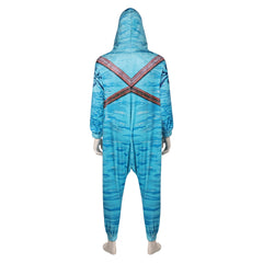 Movie Avatar: The Way of Water Jake Blue Jumpsuit Outfits Cosplay Costume Halloween Carnival Suit