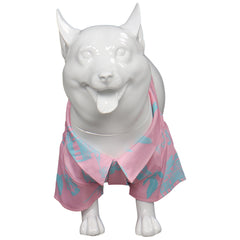 Movie Barbie 2023 Ken Pet Clothes Dog Pink Printed Shirt Outfits Cosplay Costume Suit