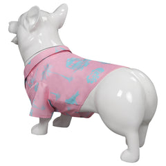 Movie Barbie 2023 Ken Pet Clothes Dog Pink Printed Shirt Outfits Cosplay Costume Suit