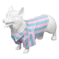 Movie Barbie 2023 Ken Pet Clothing Pink Green Striped Shirt Dog Outfits Cosplay Costume Suit