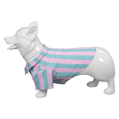 Movie Barbie 2023 Ken Pet Clothing Pink Green Striped Shirt Dog Outfits Cosplay Costume Suit