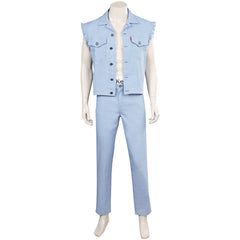 Movie Barbie ​Ken Blue Cowboy Vest Set Outfits Cosplay Costume Suit