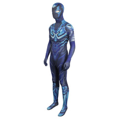 Movie Blue Beetle Jaime Reyes Blue Jumpsuit Outfits Cosplay Costume Suit