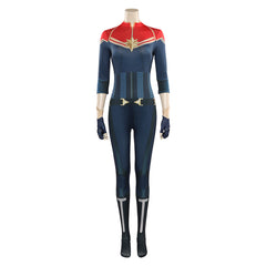 Movie Captain Fantastic 2 Brie Larson Blue Jumpsuit Outfits Cosplay Costume Halloween Carnival Suit