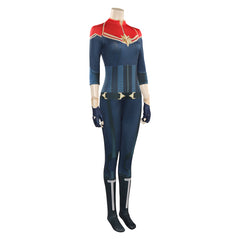 Movie Captain Fantastic 2 Brie Larson Blue Jumpsuit Outfits Cosplay Costume Halloween Carnival Suit