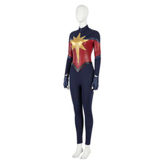 Movie Captain Fantastic Carol Danvers Black Jumpsuit Outfits Cosplay Costume Halloween Carnival Suit