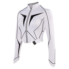 Movie Captain Fantastic Monica Rambeau White Coat Outfits Cosplay Costume Halloween Carnival Suit