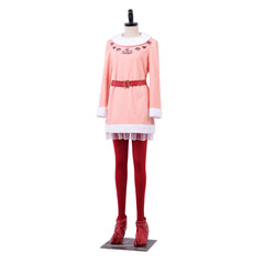 Movie Elf Jovie Pink Dress Set Outfits Cosplay Costume Halloween Carnival Suit