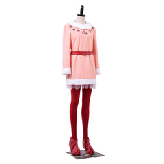 Movie Elf Jovie Pink Dress Set Outfits Cosplay Costume Halloween Carnival Suit