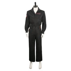 Movie Ghostbusters 2024 Lucky Black Jumpsuit Outfits Cosplay Costume Halloween Carnival Suit