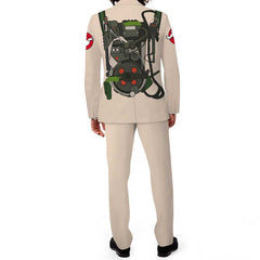 Movie Ghostbusters White Set Outfits Cosplay Costume Halloween Carnival Suit