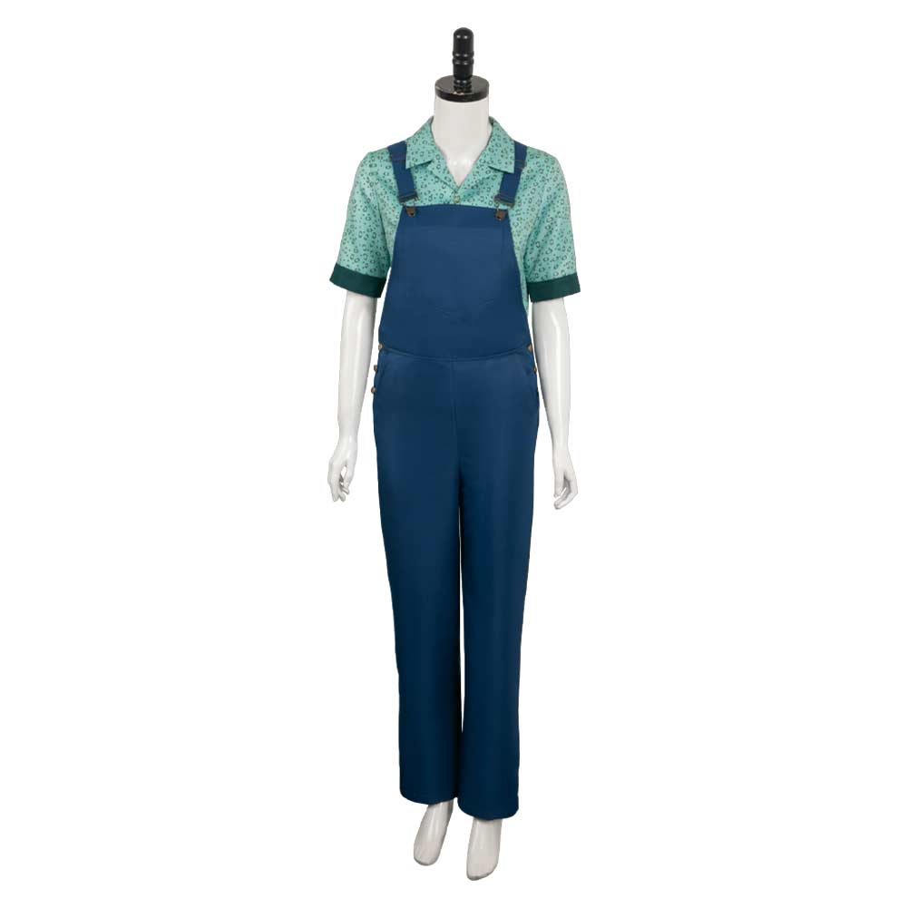 Movie Ghostbusters: Afterlife Phoebe Blue Set Outfits ​Cosplay Costume Halloween Carnival Suit