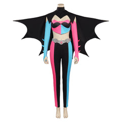 Movie Harley Quinn Black Winged Set Outfits Cosplay Costume Halloween Carnival Suit