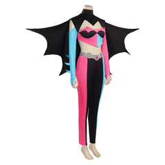 Movie Harley Quinn Black Winged Set Outfits Cosplay Costume Halloween Carnival Suit