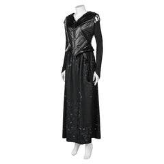 Movie Harry Potter Bellatrix Lestrange Black Dress Outfits Cosplay Costume Halloween Carnival Suit