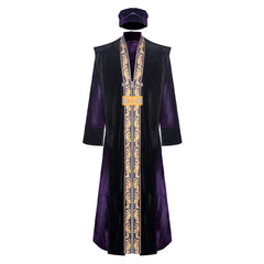 Movie Harry Potter Dumbledore Purple Cosplay Costume Outfits Halloween Carnival Suit