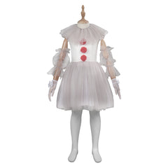 Movie IT White Tutu Joker Outfits ​Cosplay Costume Halloween Carnival Suit