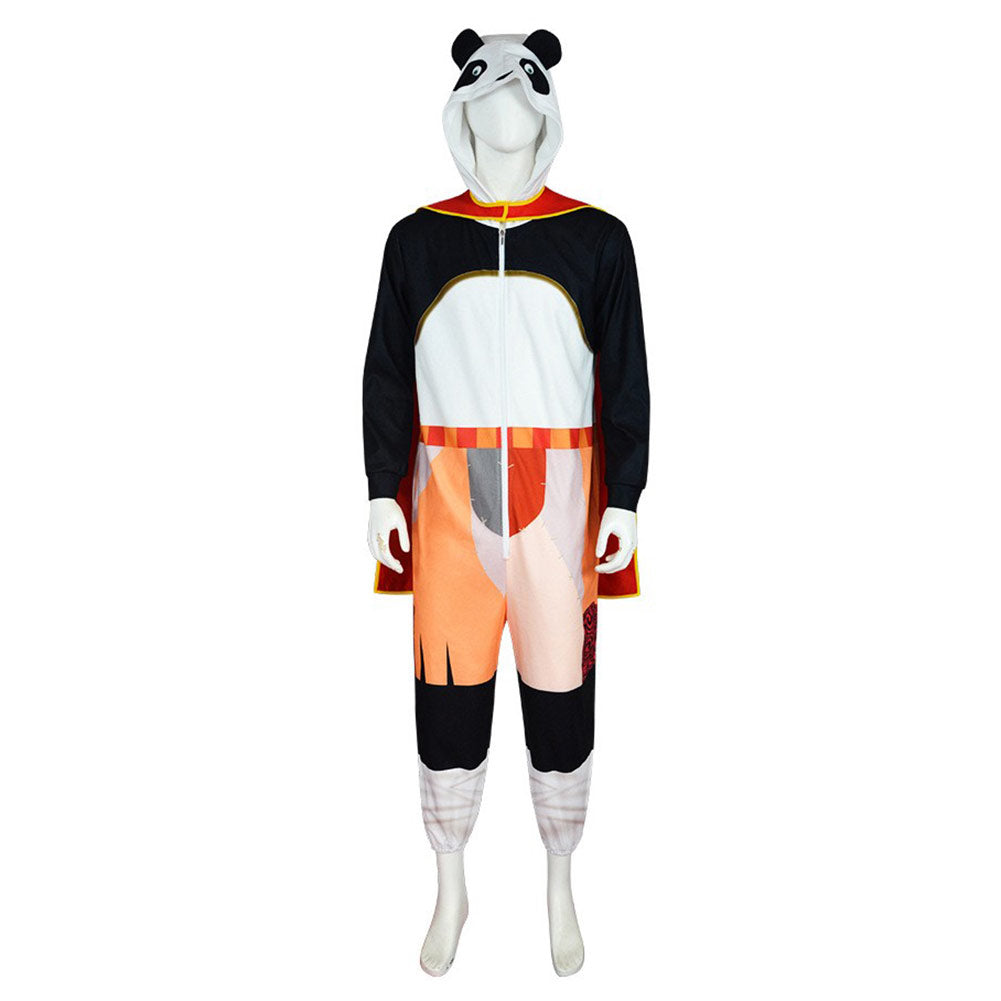 Movie Kung Fu Panda 4 (2024) Po Jumpsuit Cosplay Costume Outfits Halloween Carnival Suit