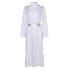 Movie Leia White Cosplay Costume Outfits Halloween Carnival Suit