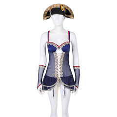 Movie Napoleon 2023 Bonaparte Blue Sexy Lingerie Outfits ​Cosplay Costume Halloween Carnival Suit